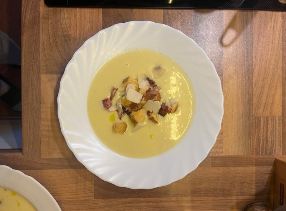 Krémová česnečka